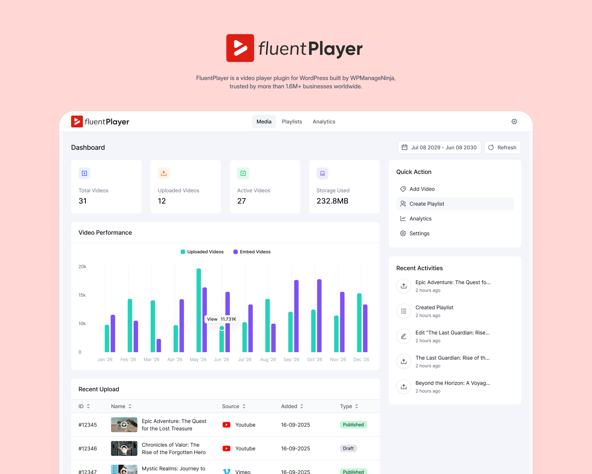FluentPlayer case study preview