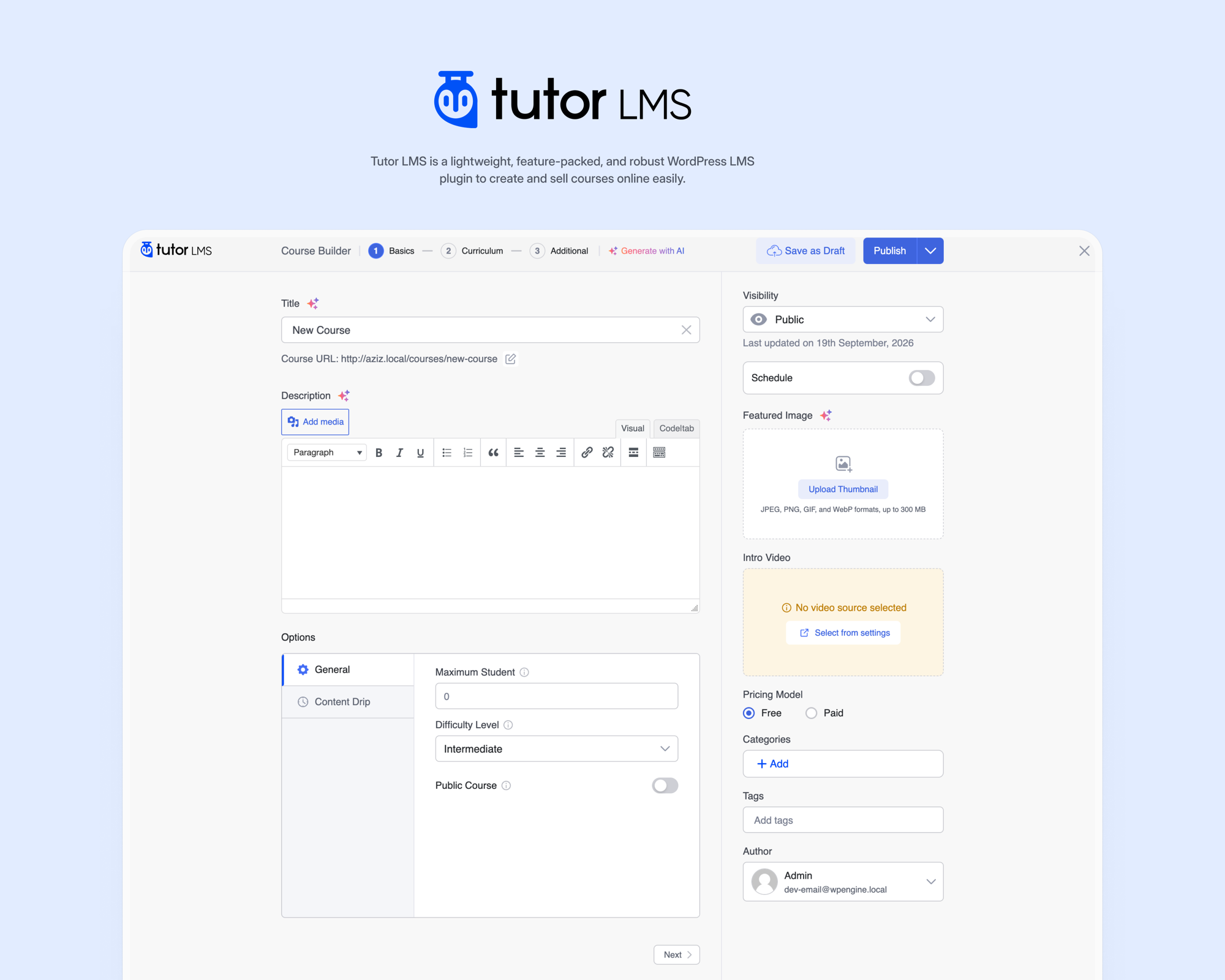 Tutor LMS 3.0 Course Builder case study preview